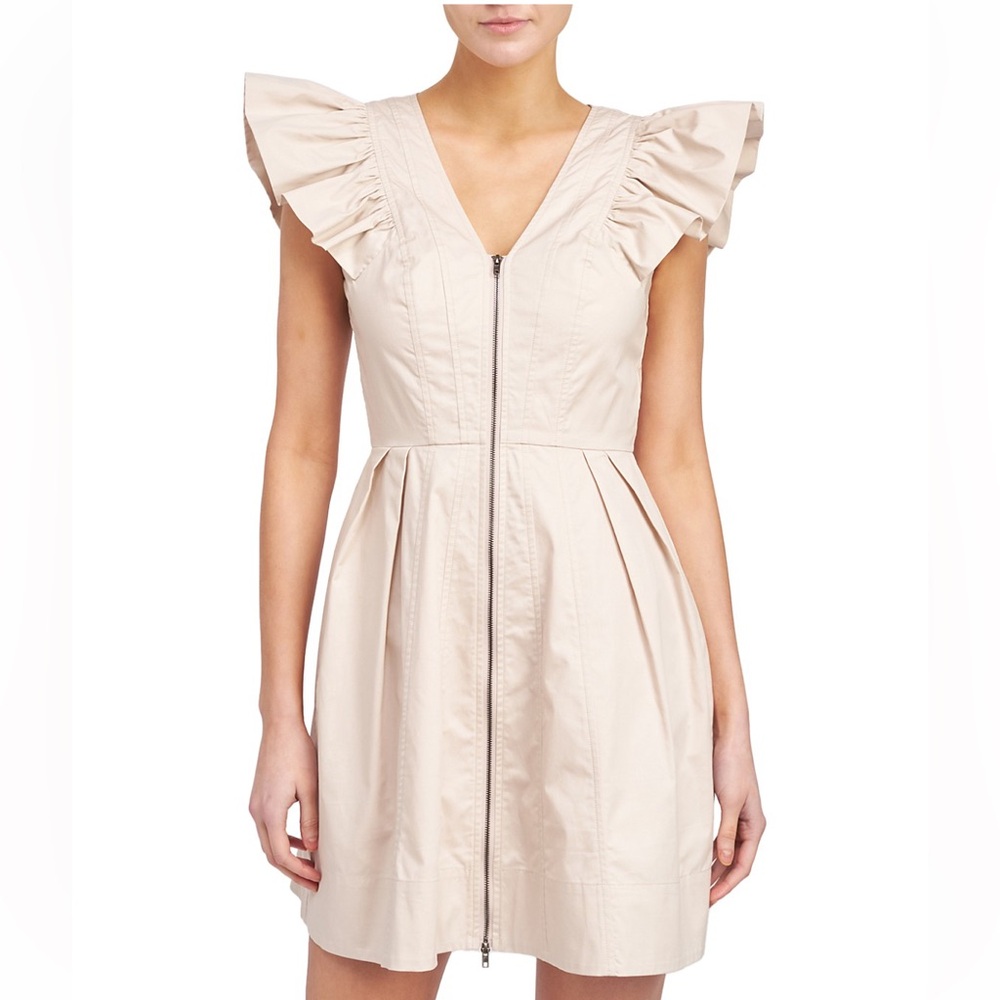 En Saison Ruffle Pleated Mini Dress